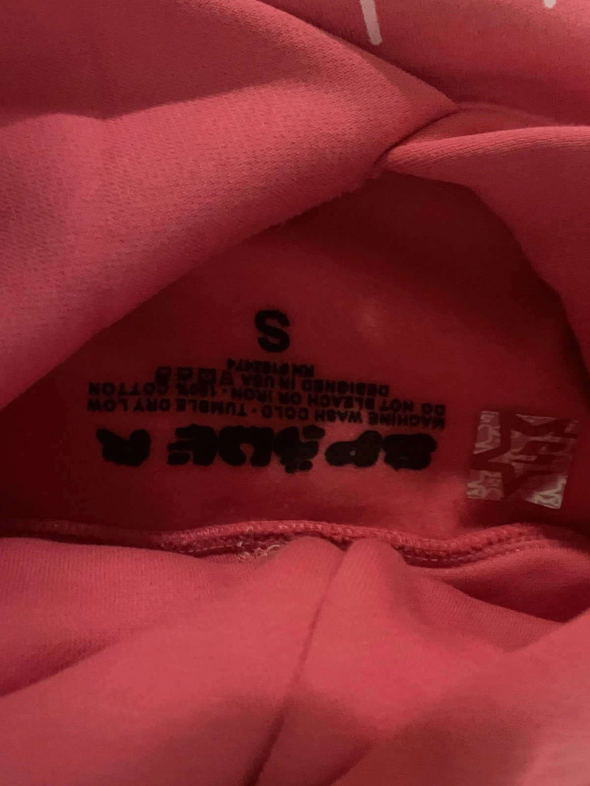 Pink SP5DER Hoodie - Size S - photo 2
