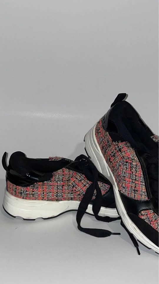 Aldo Women's Tweed Fashion Sneakers - Size 6.5 US / 37 EUR - Bla - photo 3