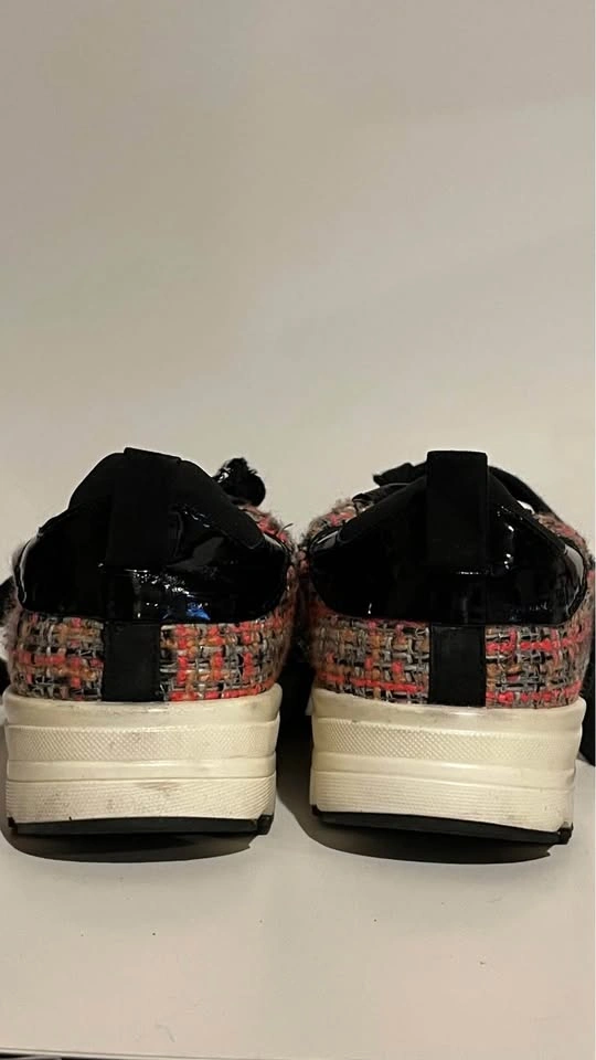 Aldo Women's Tweed Fashion Sneakers - Size 6.5 US / 37 EUR - Bla - photo 5