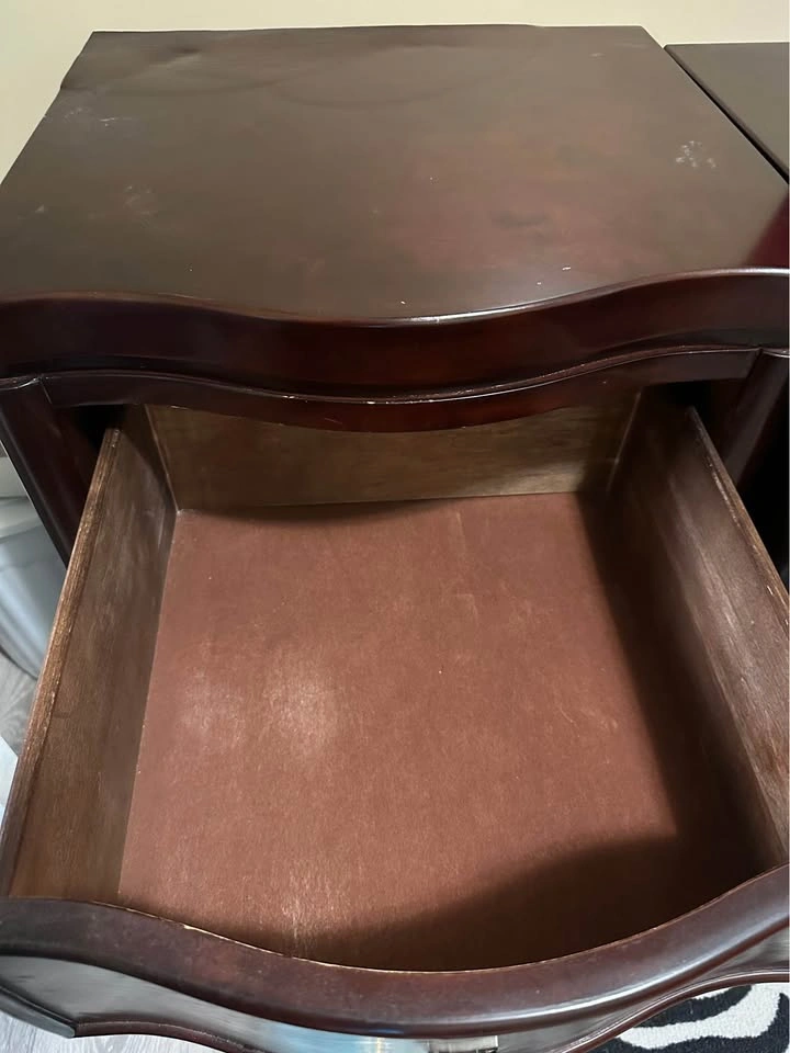 Set of 2 Wooden Nightstands – Solid Wood - photo 2