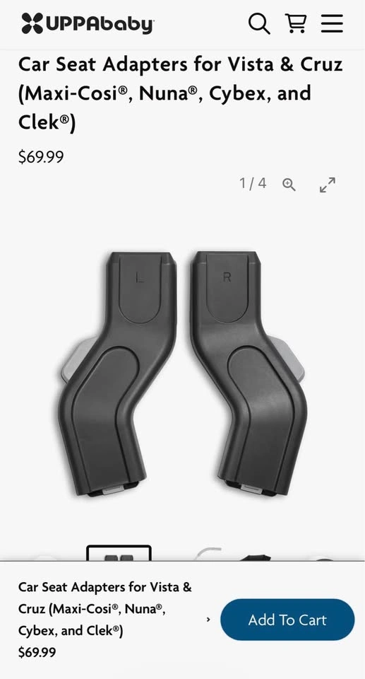 UPPAbaby Car Seat Adapters for Vista & Cruz - photo 3