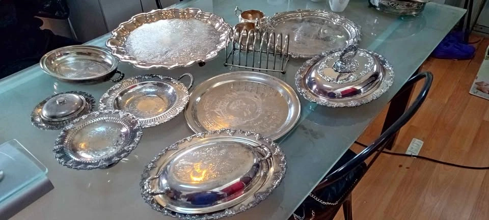 Moving Sale: Antique & Vintage Silver Plated Serving Lot