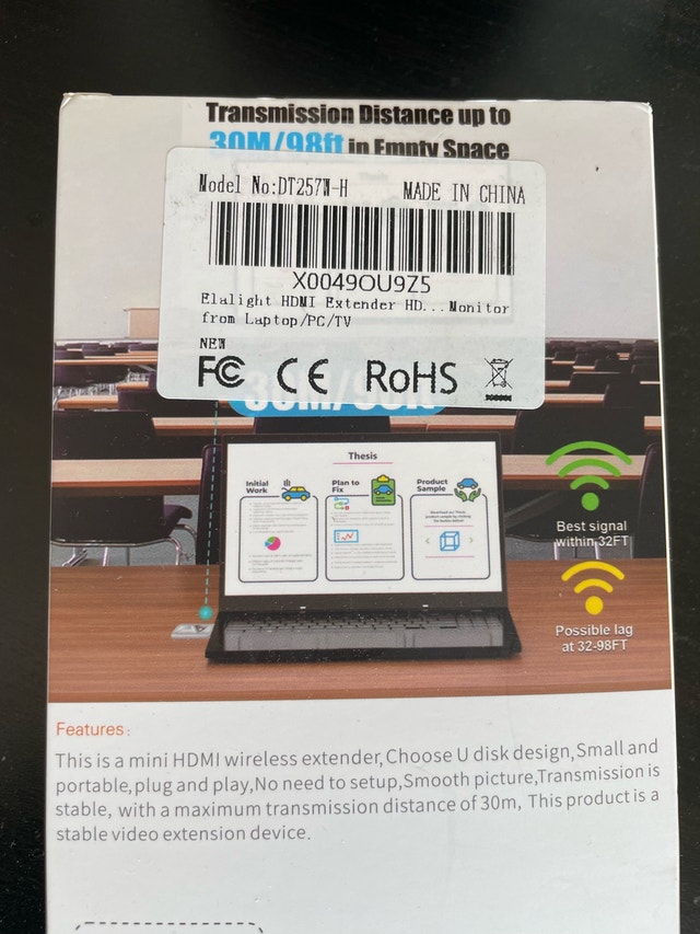 HDMI Wireless Extender for TV and monitors from laptop - photo 2