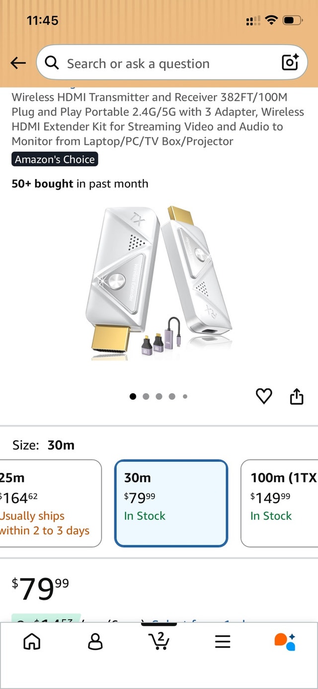 HDMI Wireless Extender for TV and monitors from laptop - photo 3