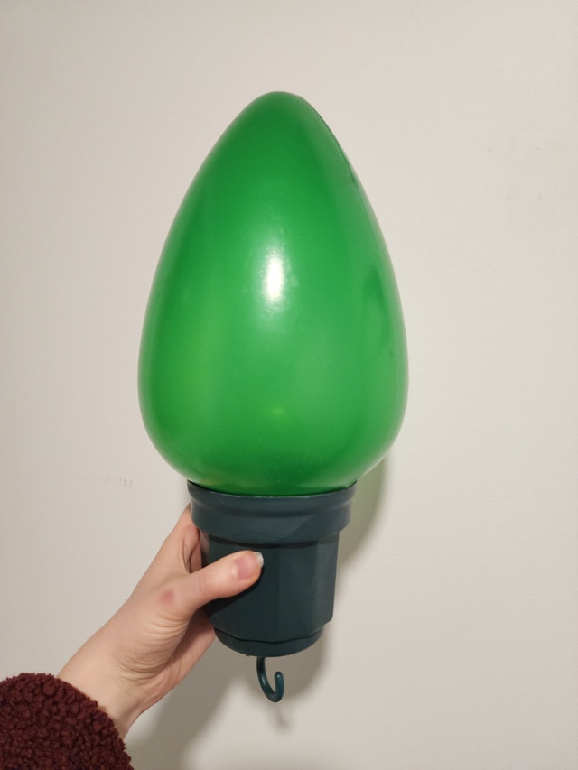Green Christmas bulb Decoration with hook