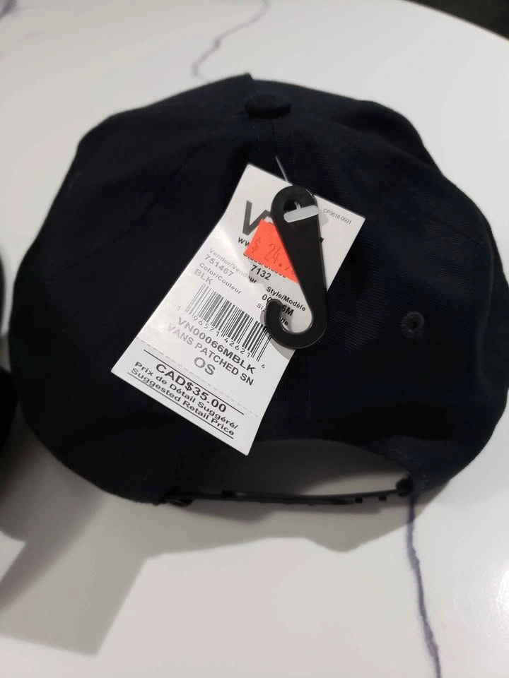 2 New Vans Snapback Hats - Skeleton Beer & Classic Logo - photo 5