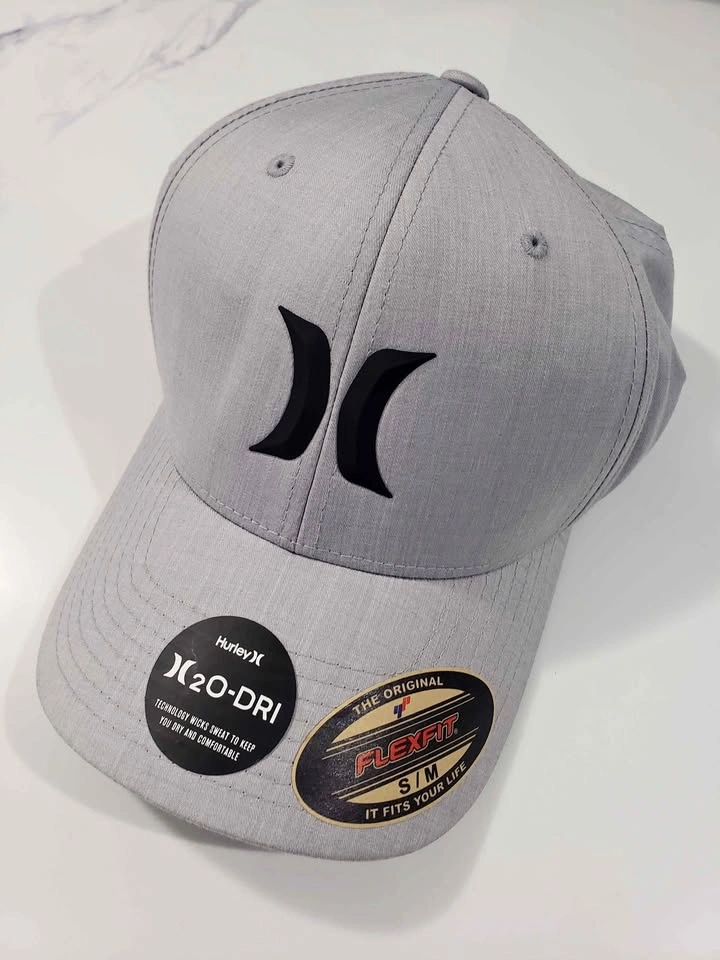 Hurley 2O-DRI Flexfit Cap Hat Grey S/M