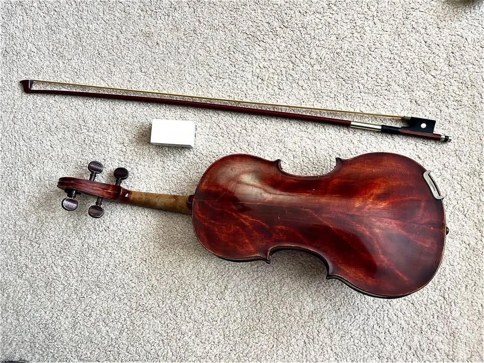 German Made 3/4 Violin from 1900s w/ Bow, Case, Rosin - photo 3