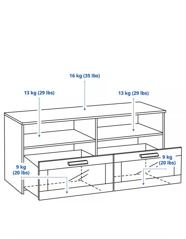 TV stand w/ drawers - photo 2