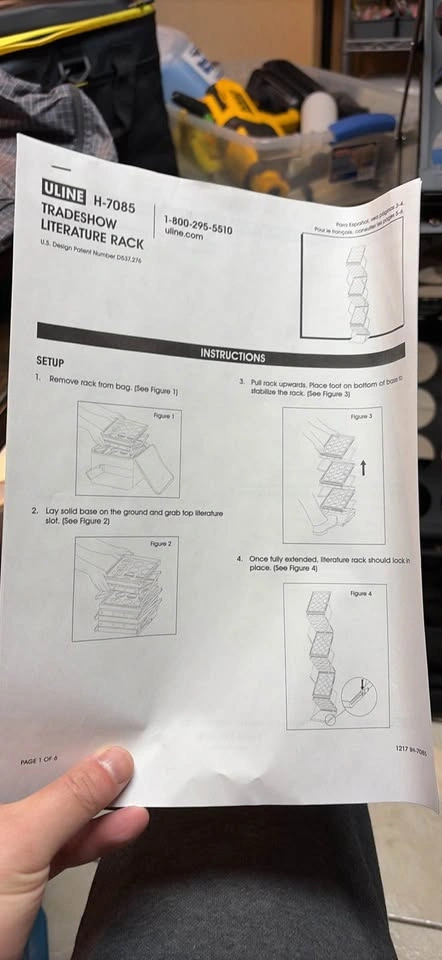 Uline H-7085 Tradeshow Literature Rack - photo 3