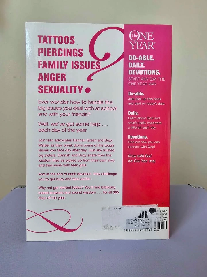 One Year Devos for Teen Girls - photo 3
