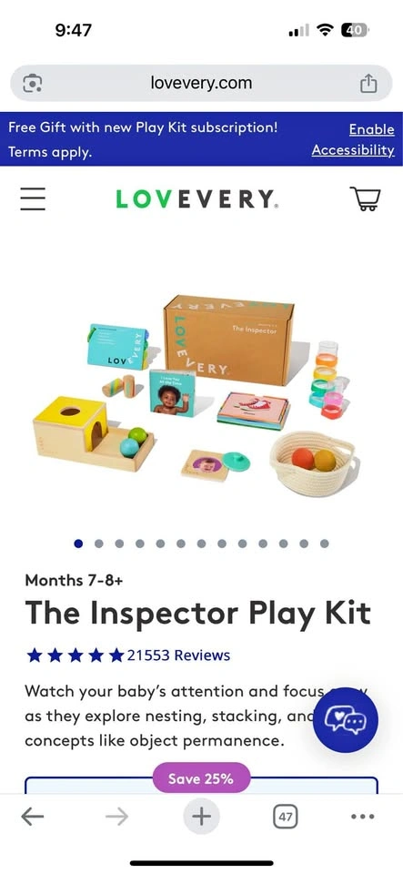 Lovevery 7-8 Month Play Kit