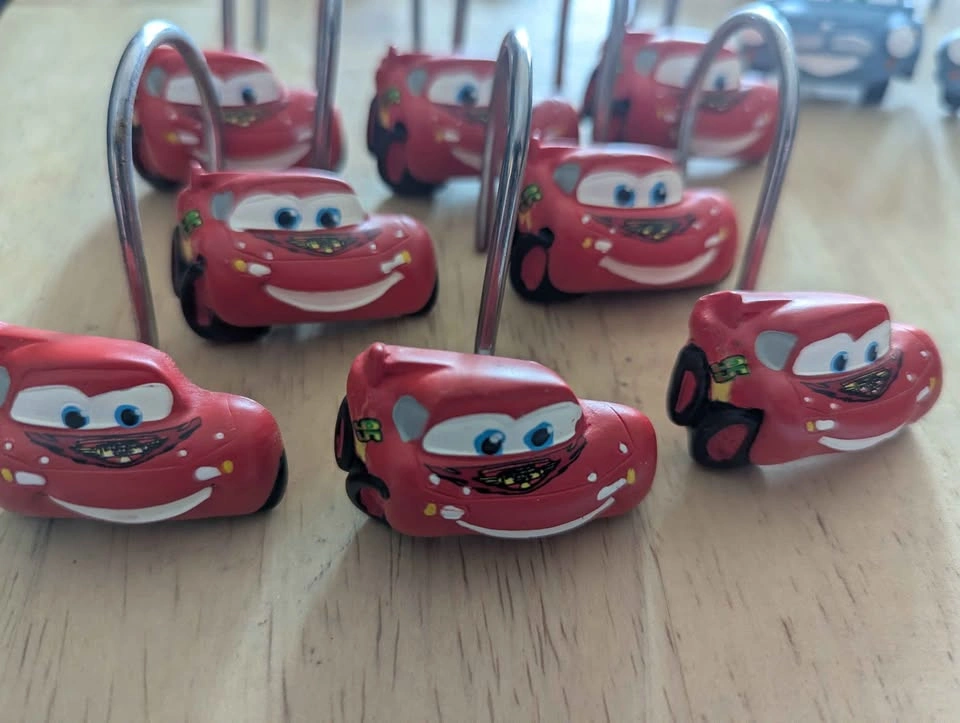 Cars Curtain Hooks - Lightning McQueen, Mater, Fin McMissile (23 - photo 4