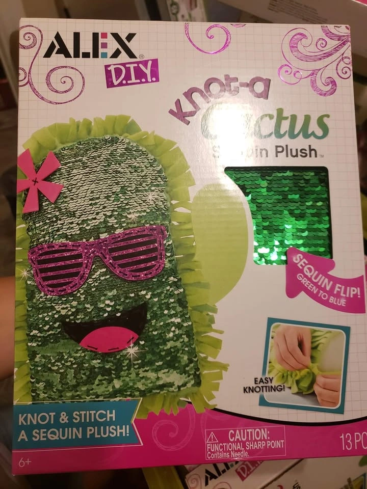 Knot a CACTUS sequin Plush Craft