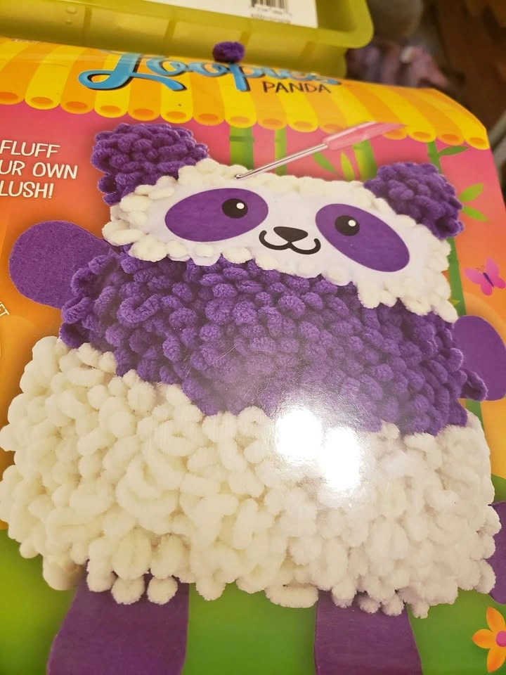 Loopies Yarn plush craft - PANDA