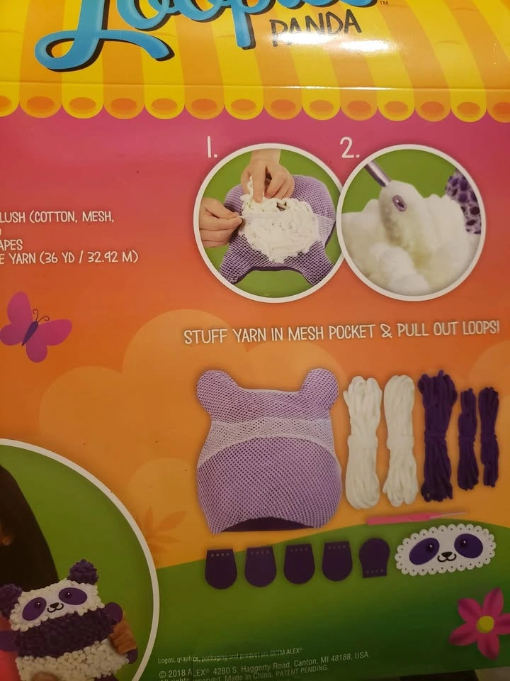 Loopies Yarn plush craft - PANDA - photo 2