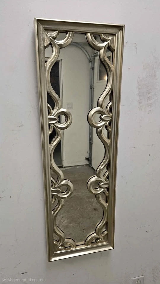 Modern Wall Mirror – 100 cm x 33 cm 🪞