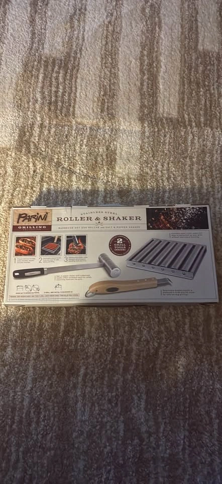 Parini Stainless Steel Hot Dog Roller & Shaker Grill Set - photo 2