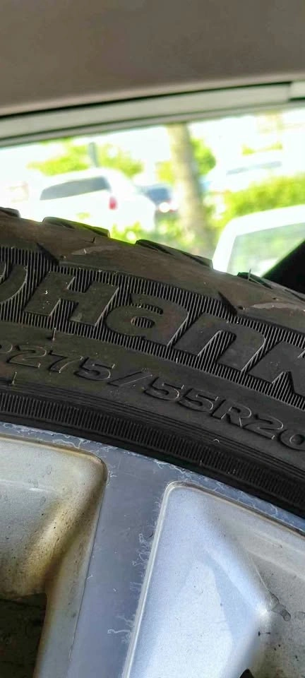 Set of 4 Hankook Tires with Rims - 275/55R20 - $500