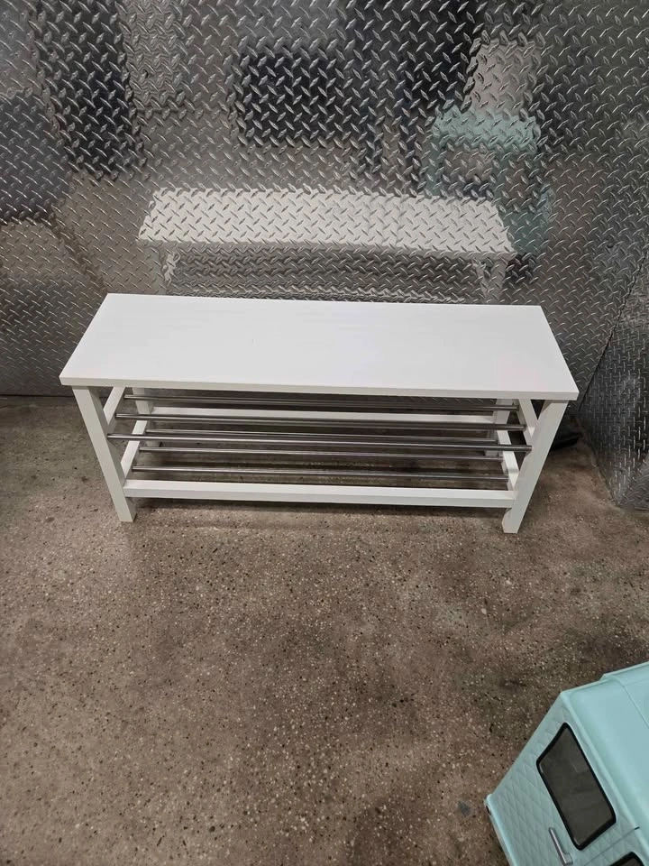 Ikea White Shoe Rack Bench - photo 4