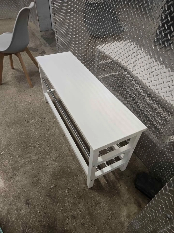 Ikea White Shoe Rack Bench - photo 5