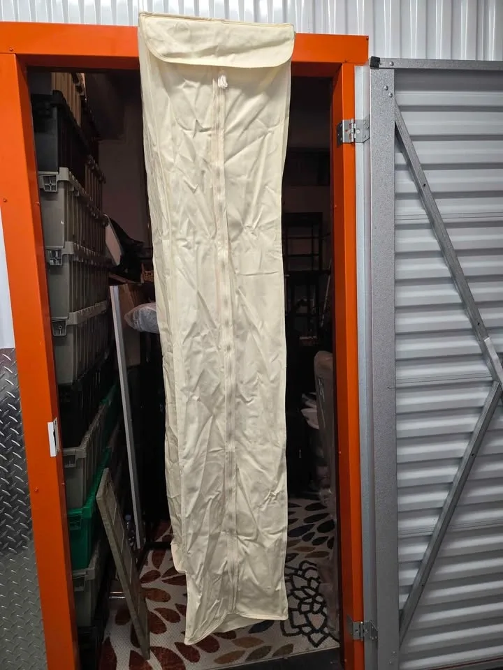 New Cream Garment Bag w Hangers - photo 4