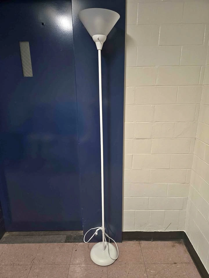 White Uplight Floor Lamp