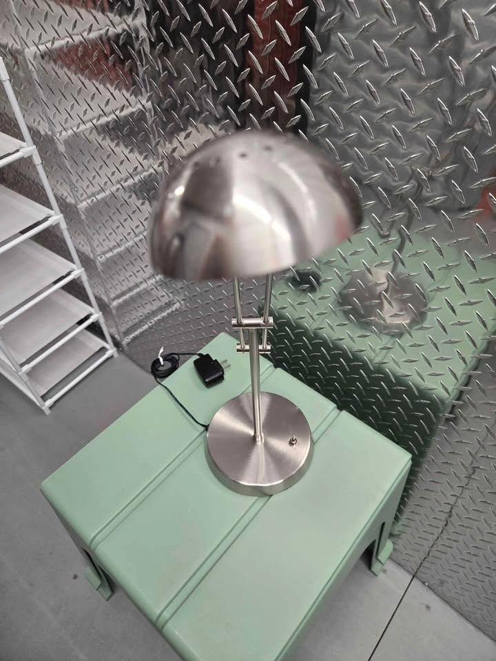 Brushed Metal Adjustable Desk Lamp - photo 2