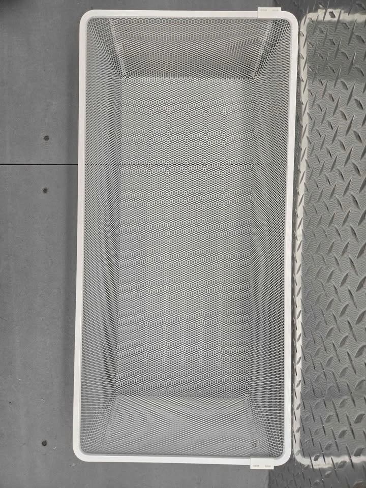 White Mesh Storage Basket Organizer - photo 2