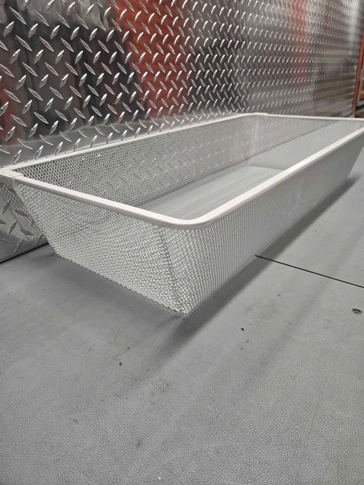 White Mesh Storage Basket Organizer - photo 3