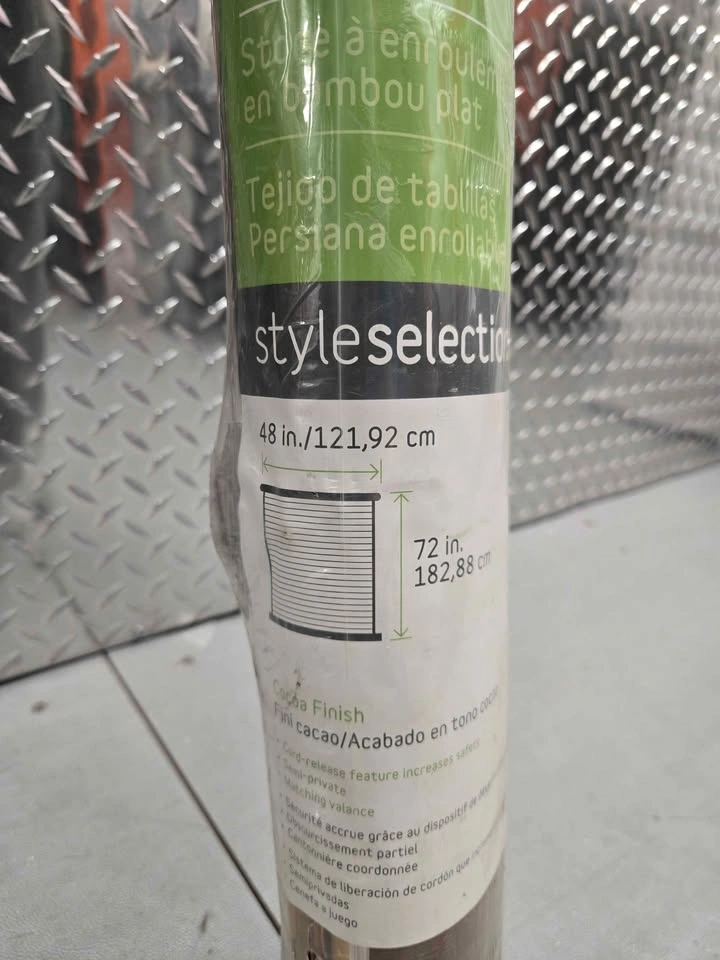Style Selections Cocoa Flatstick Rollup Shade 48x72 - photo 2