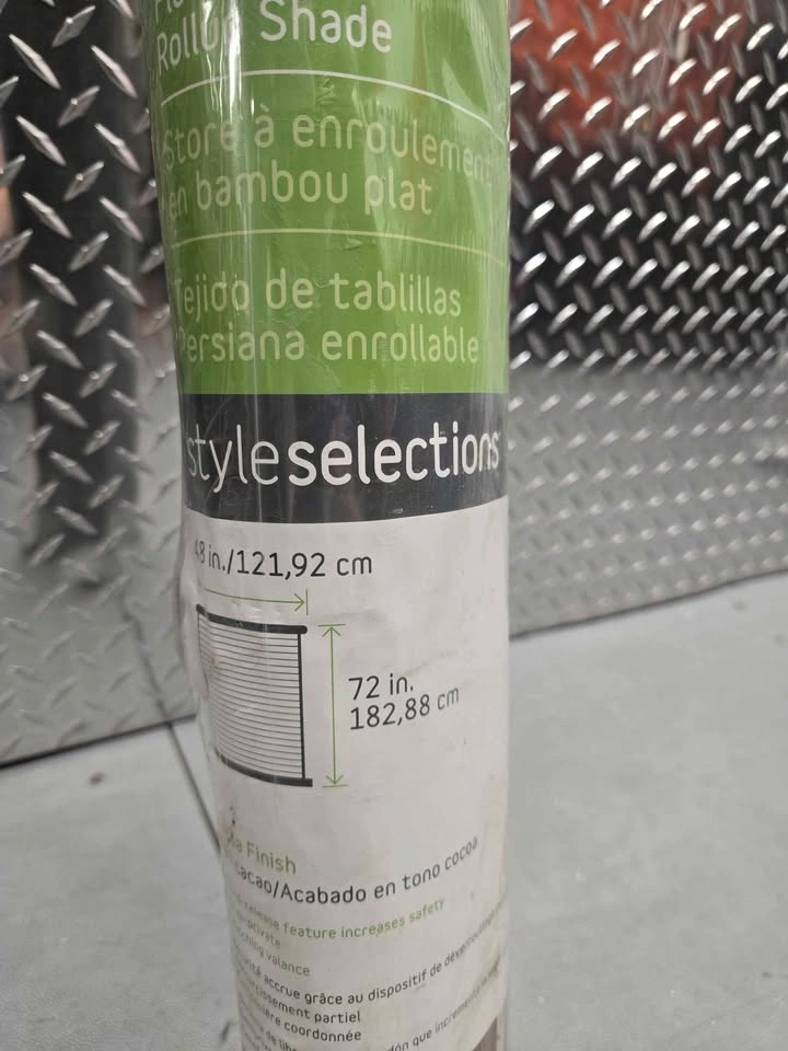 Style Selections Cocoa Flatstick Rollup Shade 48x72 - photo 3