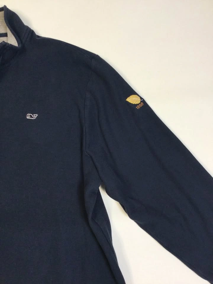 🌱VINEYARD VINES MENS BLUE 1/4 PULLOVER, 100% Cotton 2XL - photo 3