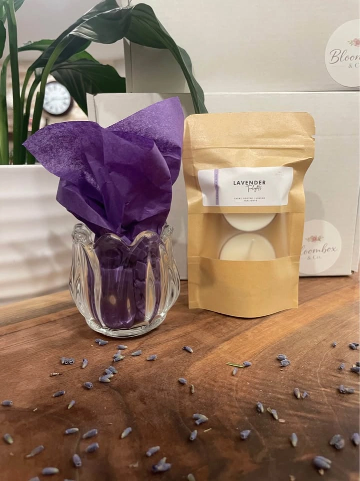 Lavender Tealight Candle Set | Scented Gift - photo 2