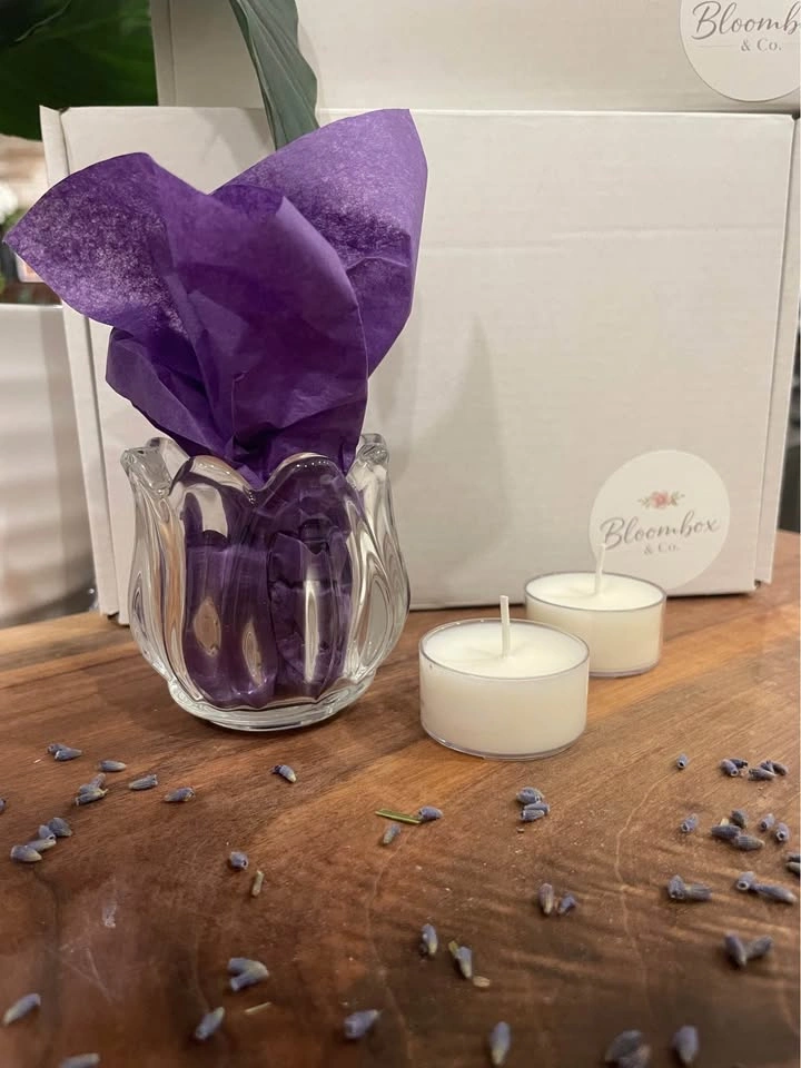 Lavender Tealight Candle Set | Scented Gift - photo 3