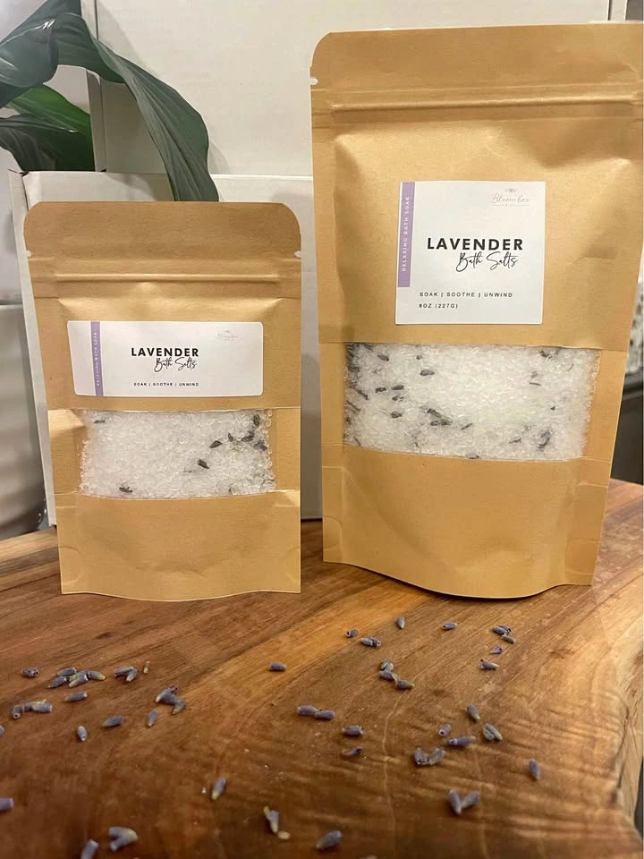 Lavender Bath Salts with Botanicals | Scented Gift