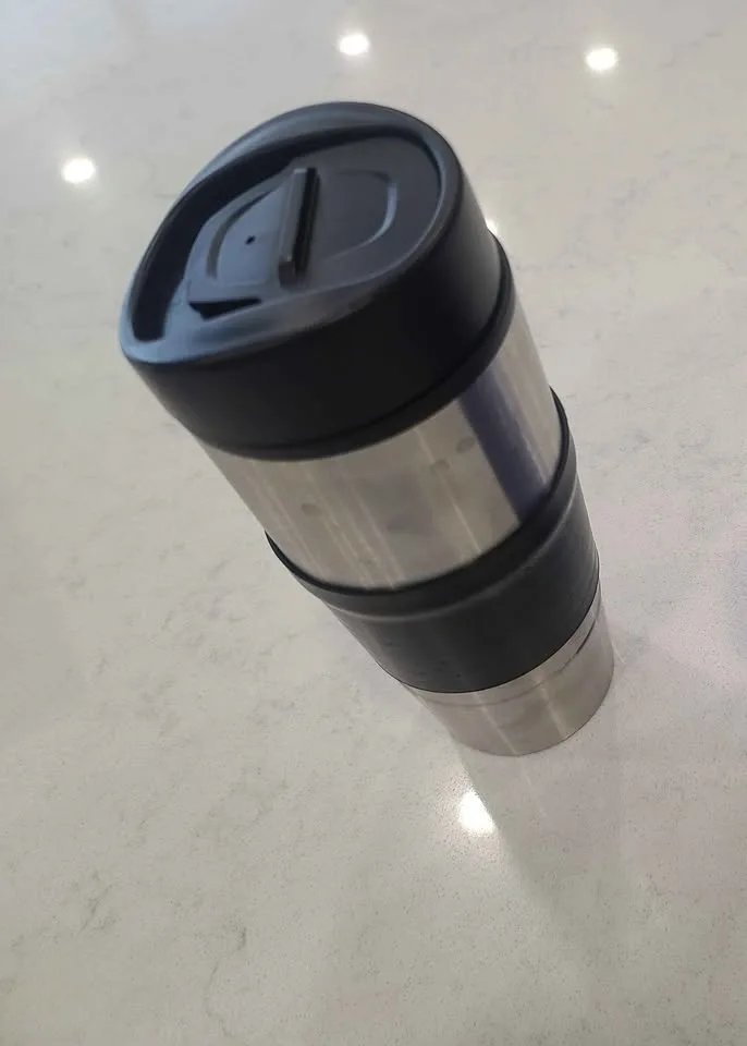 3 Insulated Travel Mugs – Stainless Steel - photo 2