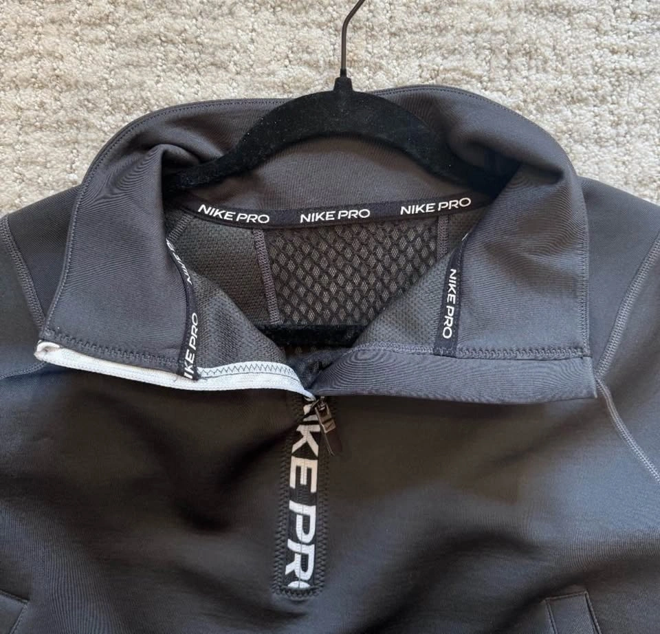 Nike Sweatshirt Womens X Large Pro Dri-FIT 1/2 Zip Mesh Back - photo 3