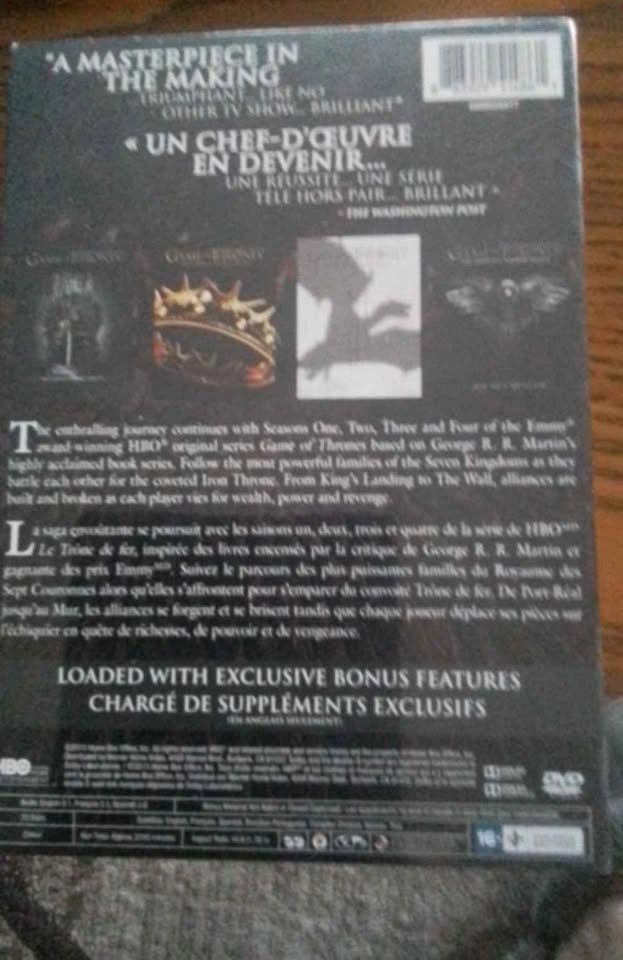 Game of Thrones Seasons 1-4 Complete Box Set New Sealed - photo 3