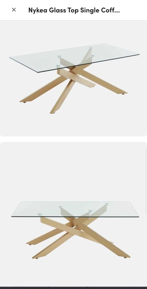 Brand New Glass Top Single Coffee Table - photo 3