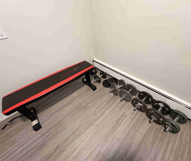 Dumbbell Set + Weight Bench