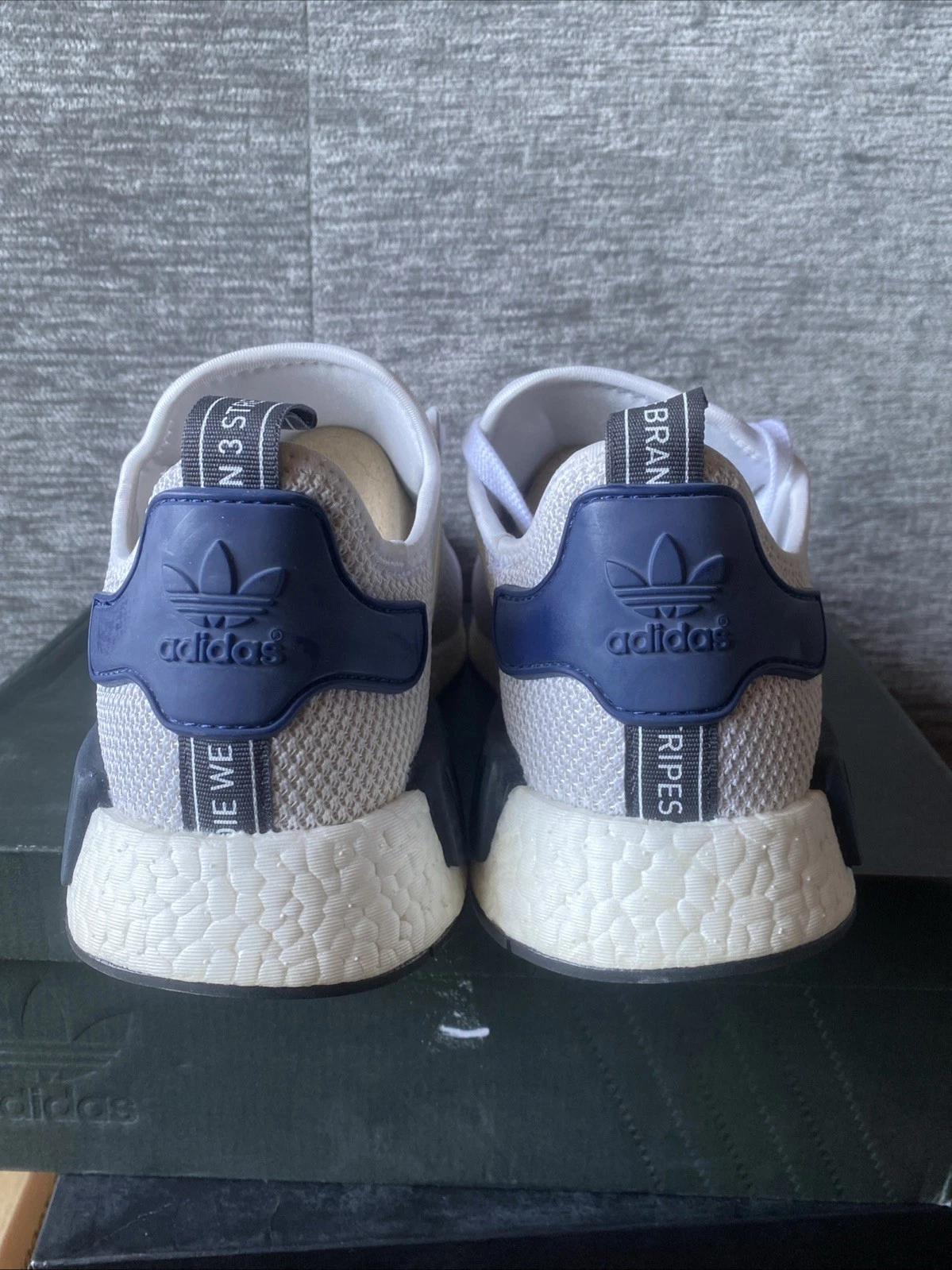 Adidas NMD R1 White Blue Sneakers - Men's Size 11 - photo 5