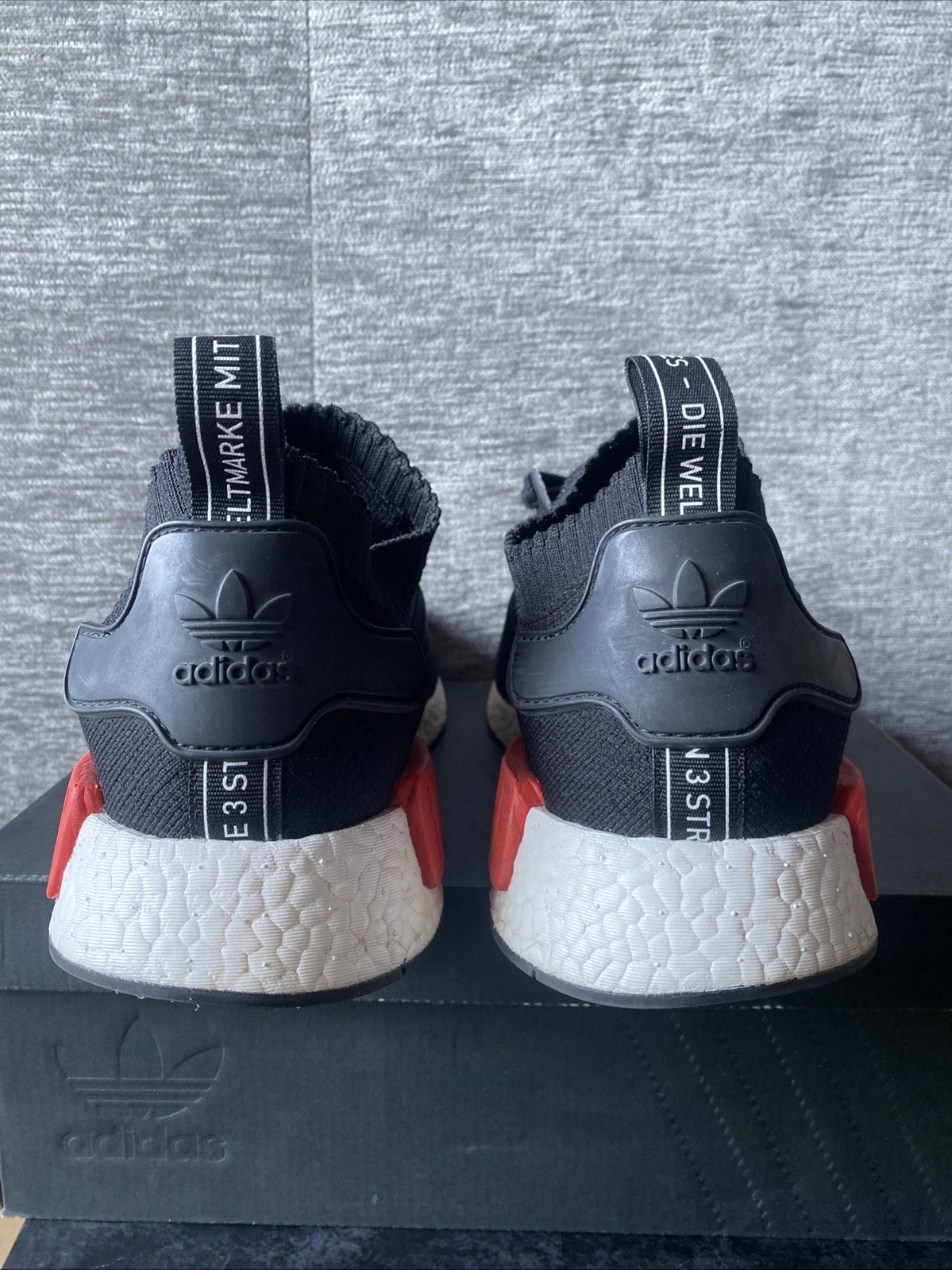 Adidas NMD R1 Core Black Lush Red - photo 3