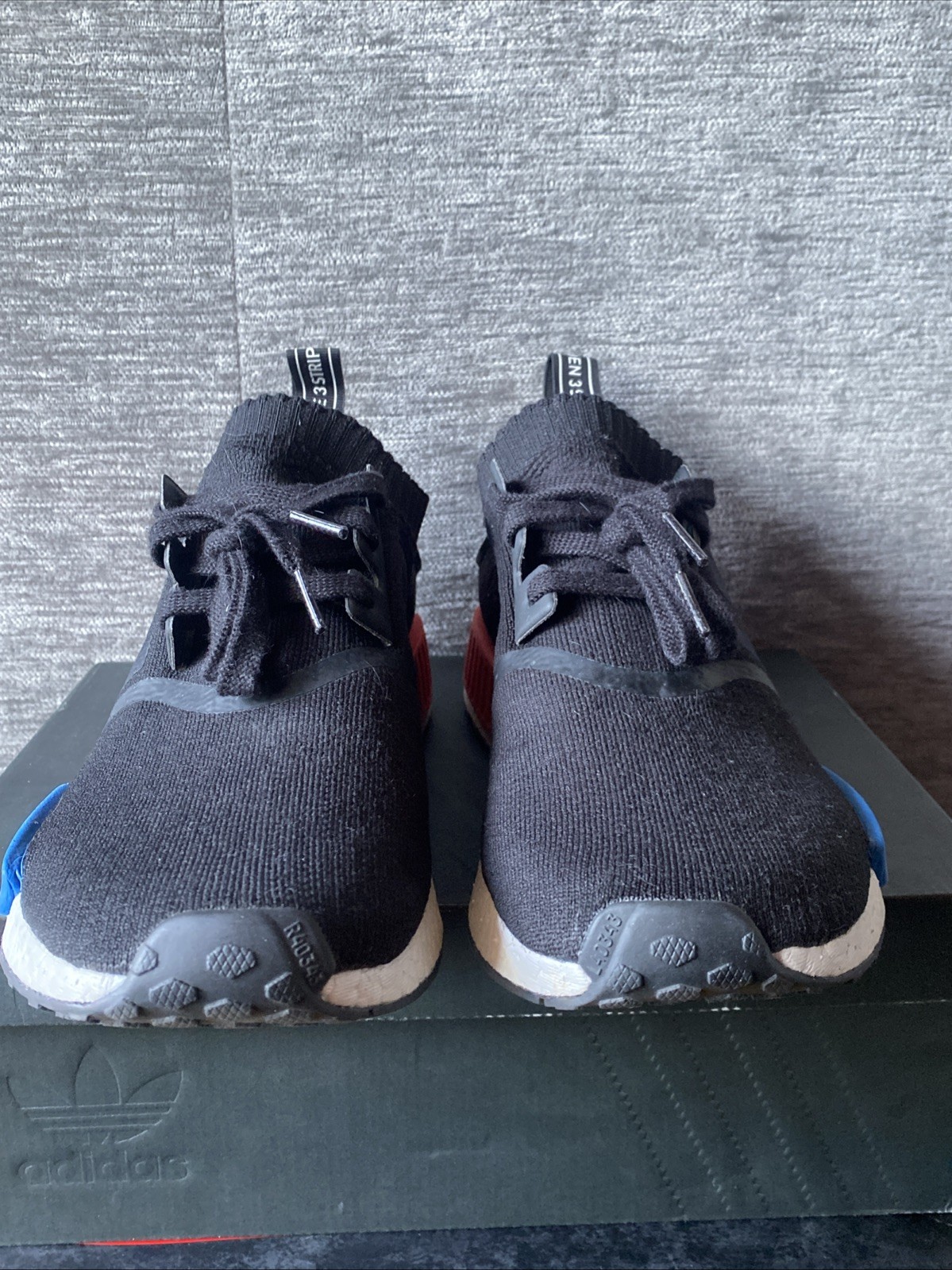 Adidas NMD R1 Core Black Lush Red - photo 4