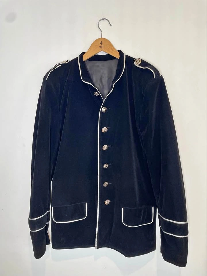 DarkRock Collection Velvet Military Jacket | Cosplay / Goth / St