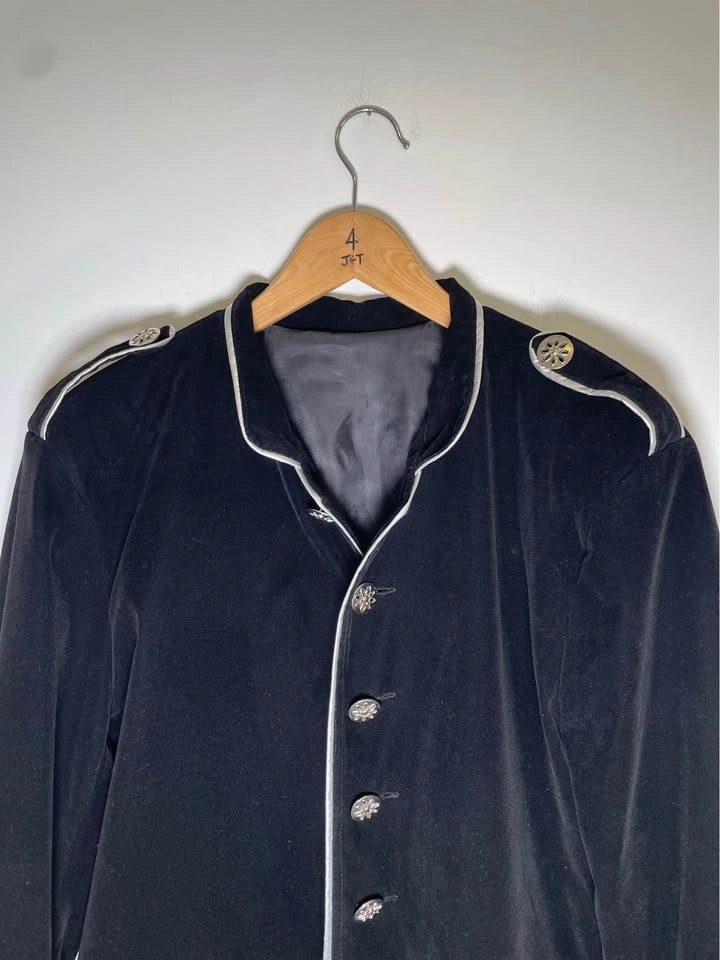 DarkRock Collection Velvet Military Jacket | Cosplay / Goth / St - photo 3
