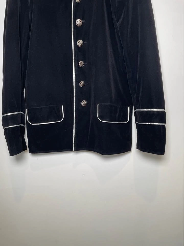 DarkRock Collection Velvet Military Jacket | Cosplay / Goth / St - photo 5