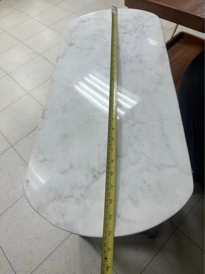 Marble Top Wood Accent Table - photo 4