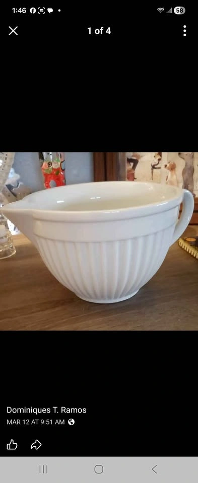 Crate & Barrel White Porcelain Batter Bowl - photo 2