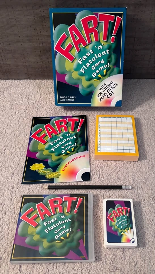 FART! FAST ‘N’ FLATULENT CARD GAME! - $5.00 - photo 2